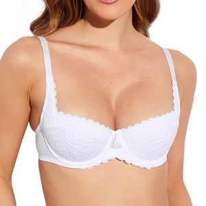 NWT White Balconette Bra/Bralette 32B